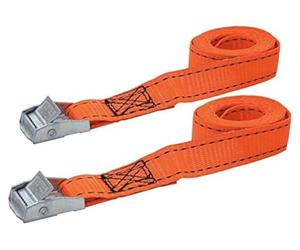 Petex 43198535 serrage Sangle, 2.5 m, orange, lot de 2