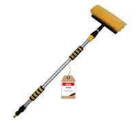 PETEX 432340 Brosse de Lavage télescopique, Jaune, Environ 109-165 cm