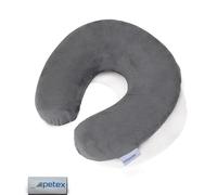 Petex 44490018Traversin, velours, env. 29x 28cm, gris