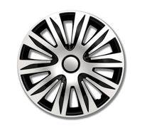 Petex Enjoliveurs 16'' pouces Cap De Roue Jeu Enjoliveur Auto noir argent RB547516