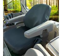PETEX Housse de siège pour Tracteur en Tissu Anthracite, 1 pièce, Convient pour Grammer S42, S42/1, DS50