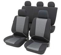 Petex Housses de siège Auto universelles Corsica Avant et arrière compatibles avec airbags et testées, Ensemble Complet de 11 pièces Eco Class Sab 1 Vario, Gris