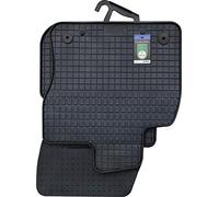 Petex kfzpremiumteile24 Tapis en Caoutchouc Original qualité Tapis de Sol en Caoutchouc Noir 4 pièces