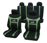 PETEX Lot Complet de 11 Housses de siège universelles pour Voiture - Super Speed - Vert - Eco Class avec SAB 1 Vario