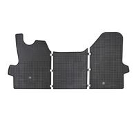 PETEX Lot de 3 Tapis de Sol Avant en Caoutchouc pour Iveco Daily à partir de 11/2020 - Noirs - Robustes et résistants aux intempéries