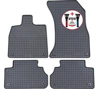 PETEX Lot de 4 Tapis de Sol en Caoutchouc de qualité supérieure - Noir + grattoir à Glace - Test d'image de Voiture 52/2021