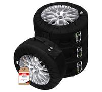 PETEX Lot de Housses de pneus de qualité supérieure, Noires, différentes Tailles (XL/de Ø 661 mm à 735 mm)