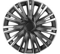 Petex Enjoliveurs 15'' pouces Cap De Roue Jeu Enjoliveur Auto noir/argenté RB562615
