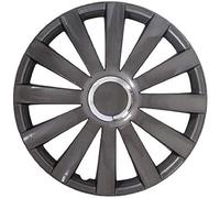 Petex Spyder Pro RB53691 Enjoliveur (4 pièces) Double-Lacquered with Ring ABS Plastic in Box Dark Anthracite