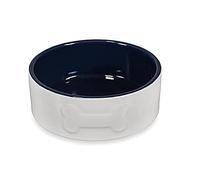 Petface Bone Bol en céramique Crème/Bleu Marine 20 cm