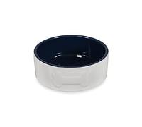 Petface Bone Gamelle en céramique pour Chien Crème/Bleu Marine 15 cm