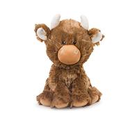 Petface Farmyard Buddies Jouet en Peluche pour Chien avec couineur intégré Motif Vache Hetty la Highland