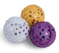 Petface Lot de 3 balles pailletées pour Chat
