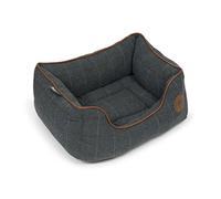 Petface Twilight Lit carré en Tweed pour Chien avec Coussin réversible, Taille S (Lot de 1)