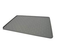 PetFusion Tapis de Nourriture imperméable en Silicone pour Chiens et Chats - Gris - Grand (71 cm x 41 cm)