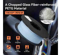 Petg Fiberglass Filament Pour Imprimante 3D 1,75 Mm +/- 0,03 Mm, Résistant Aux Basses Températures, Convient À La Plupart Des Imprimantes Fdm, Bobine De 1 Kg (2,2 Lbs), Crème Vanil[PLA9182985]