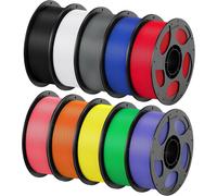 Petg Filament 1,75 Mm, Robuste Et Durable, Faible Déformation Et Excellente Adhérence Des Couches, Petg 10Kg, Noir, Blanc, Gris Texturé, Rose, Rouge, Bleu, Vert, Orange, Jaune, Vio[PLA9182192]