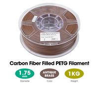 Petg Filament 1.75Mm, Petg-Cf Filament Petg Chargé De Fibre De Carbone, Bobine De 1Kg (2.2 Lbs) Matériaux D'Impression 3D Pour Imprimantes 3D Fdm,Laiton Antique[PLA9184537]