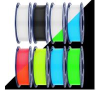 Petg Glow In The Dark, Pack De Filament D'Imprimante 3D Phosphorescent, Filament Haute Résistance, 250G Par Bobine, 8 Rouleaux[F52]