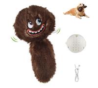 PETGEEK Balle interactive pour chien, jouet couineur pour chien avec musique et enregistrement, balle vibrante rechargeable pour chiens de petite, moyenne et grande taille, jouets d'enrichissement