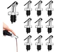 PetGlimmer 10 Pièces Becs Verseurs Refermable Bouchon Alcool, Plastic | Bottle Stopper Bec Verseur Huile, Verseur Huile Dolive et Vinaigre pour Bouchon Alcool
