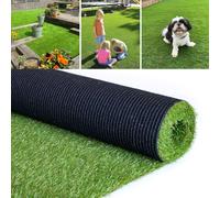 Petgrow 1 m × 2 m de gazon artificiel pour animaux de compagnie, hauteur d'herbe de 20 mm Système d'auto-drainage permanent Fausses touffes de gazon, simulation naturelle pour terrasse, balcon