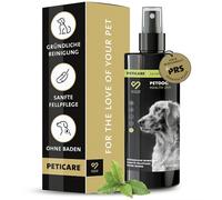 Peticare Shampoo Sec Naturel pour Chiens | Nettoyage sans Stress et Eau | Contre la saleté, Les odeurs | Soin du Pelage pour Tous Types de Poils | avec Huile d'argan et de Coco | petDog Health 2111