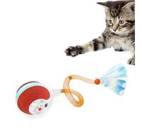 Petiepaw Balle de Jouets interactifs pour Chats d'intérieur, La troisième génération de Balle pour Chat Agile et Mobile avec Une Queue en Maille élastique, Jouets automatiques pour Chats/Chatons