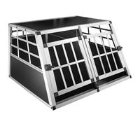 Petigi Aluminium Cage Chien Cage pour Animaux Cage Transport Cage 89 x 69 x 50 cm