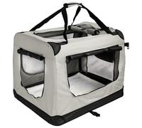 Petigi Boîte Pliable pour Chien Sac de Transport Boîte de Transport Chat Chiens Lapin Beige Crème Grande Petite Boîte Sac Transport 6 Tailles S - XXXL