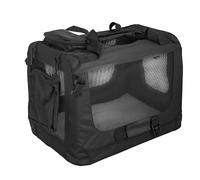 Petigi Boîte Pliable pour Chien Sac de Transport Noir Boîte de Transport