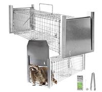 Petigi Piège à Animaux Humaine Animal Vivant Piège 65 x 17 x 17 cm Cage Chat Fouine Martre