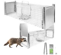 Petigi Piège à Animaux Humaine Animal Vivant Piège Cage 102 x 26 x 26 cm Chat Fouine Martre