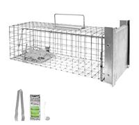 Petigi Piège Vivant Capture relocalisation martre Chat Castor Renard Cage INOX modèle 11 (50 x 17 x 17 cm)