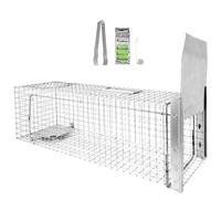 Petigi Piège Vivant Capture relocalisation martre Chat Castor Renard Cage INOX modèle 16 (80 x 26 x 26 cm)