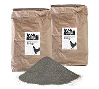 Petigi Poudre de Roche Primaire Diabase Farine de Roche Primaire Zeolith Zéolite Bain de poussière pour Poulets Semblable à Diatomée Sélection Poulailler, Quantité:50 kg