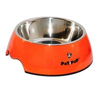 PetiPop 70149 Mangeoire Melamine, M, Orange