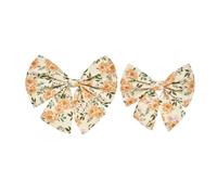 Petiry Lot de 2 nœuds papillon pour chien de mer motif marguerite - Taille S et M - Accessoire de toilettage pour animaux de compagnie pour fête, mariage (marguerite)