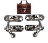 Petit à moraillon - Mini matériel de verrouillage pour fixation de sécurité | à charnière en acier inoxydable avec vis pour boîte à bijoux, commode, tiroir, meubles, projet d'artisanat
