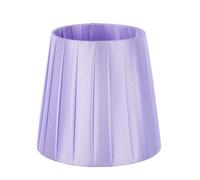 Petit Abat Jour à Clipser, Tissu Pourpre Plissé Ambiance Noël | Fixation en Fer de 3cm, Compatible Support Lyre, Protège Poussière, Décoration Chaleureuse, Étudiants, Locataires