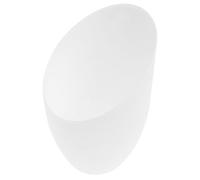 Petit Abat-jour Biseauté Blanc en Plastique Style Vintage