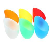 Petit Abat-jour Cylindrique en Plastique 6 Pièces Style Rétro