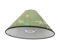 Petit Abat-jour Cylindrique en Tissu Vert, Base E27, Style Vintage | Finition Mate Anti-poussière, Découpe Précise 40mm, Design Amovible, pour Lustres et Bases E27