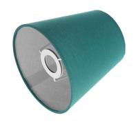 Petit Abat-jour en Lin Vert pour Lampe de Table, Forme Tambour Moderne | Tissu , Ouverture de 2cm, Compatible Douille E14, Lumière Douce pour Chambre ou Salon, Support Harpe Requis
