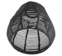 Petit Abat-jour Suspendu Tressé Noir en Papier Fer Plastique | Diamètre D’ajustement 4,2cm, Style Rustique Élégant, Réutilisable, pour Plafonnier E26 E27