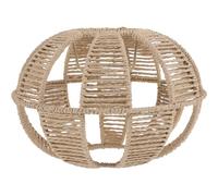 Petit Abat-jour Vintage en Papier Corde Tressée pour Douille E27 | Style Rustique Élégant, Tressage Effet Rotin, Adoucit la Lumière, pour Restaurant, Hôtel et Comptoir