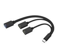 Petit adaptateur central USB C vers 3 USB - Design résistant à l'usure - Centre multiport USB C avec 3 ports d'extension USB - Adaptateur multiport