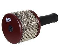 Petit Afuche Par Atlas. en Bois Avec Métal Perles & Mousse Poignée Percussions