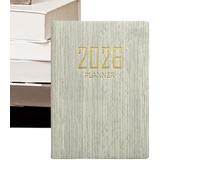 Petit agenda 2026, calendrier de poche A7, carnet de notes - Agenda journalier en anglais de 365 jours - pour planification objectifs, budget, notes, travail, école, étudiants, université, femmes