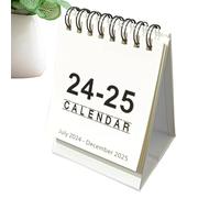 Petit agenda de table - Calendrier à - Organisation des activités quotidiennes | Agenda de bureau debout 2024-2025, agenda de bureau compact, rabattable en position verticale